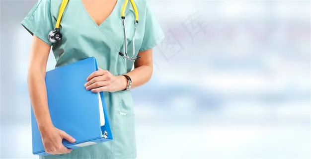 拿文件夹的职业人物女医生护士背景图片 拿文件夹的职业人物女医生护士背景图片