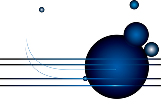蓝色圆点宝石蓝卡通
