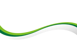 绿白色线条弧形边