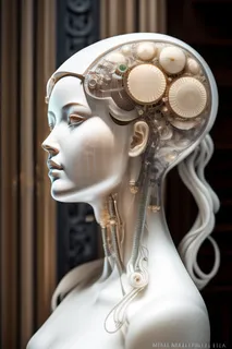 人脑机器人人类终极形态概念图