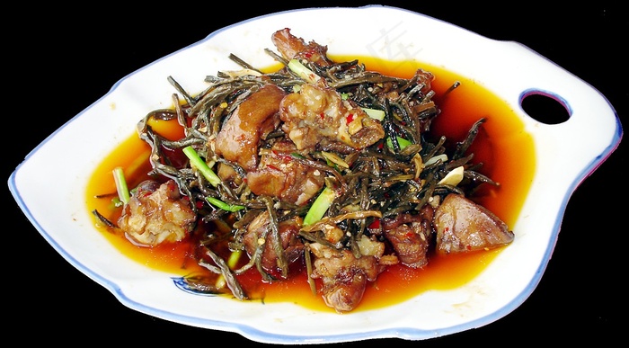 0258干豆角焖猪手