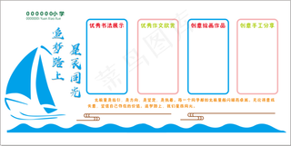 学校形象墙 学校文化圈