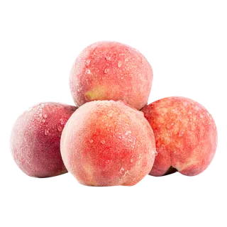 新鲜的水蜜桃三只