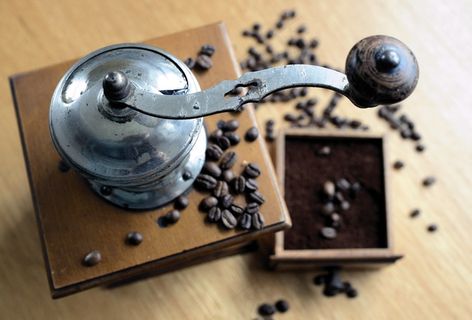 研磨咖啡豆图片 研磨咖啡豆图片