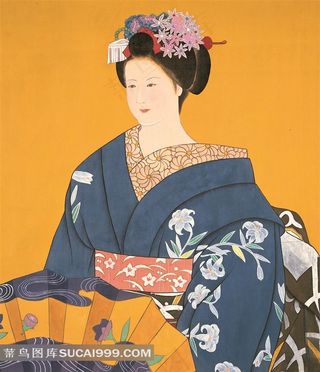 古装日本仕女图