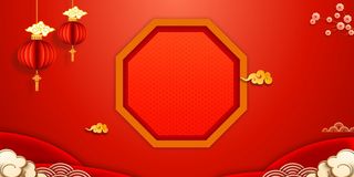 2022虎年新年春节卡通模板喜庆节日背景