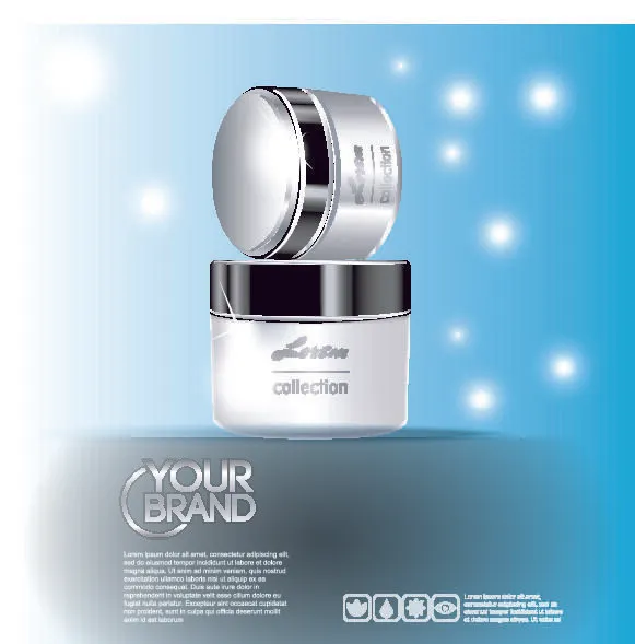 设计化妆品样品素材eps,ai矢量模版下载