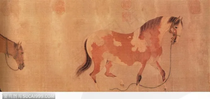 花鸟篇-任仁发的《二马图》图