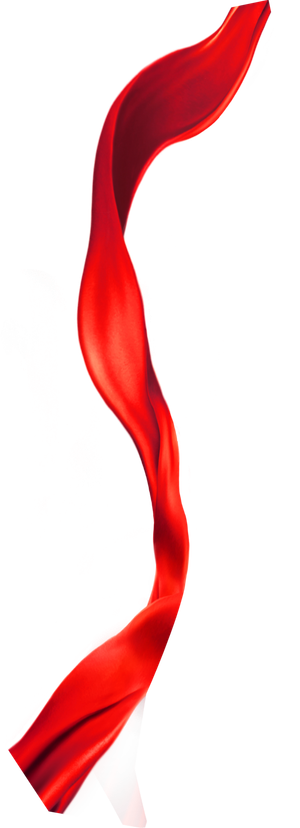 红色飘带免扣素材