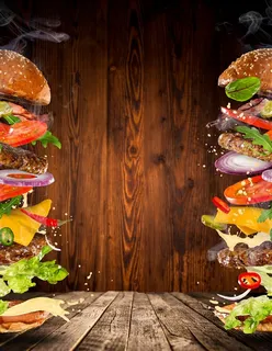 两个巨大的汉堡 两个巨大的汉堡