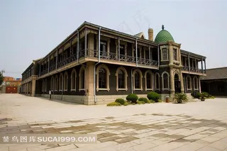 长春伪满皇宫外景图片摄影素材