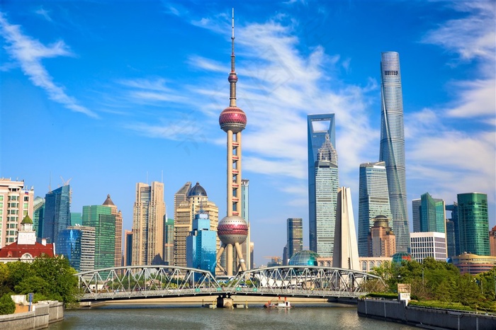 上海东方明珠高清风景图片
