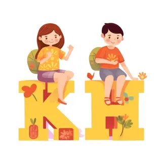 儿童英文字母免抠