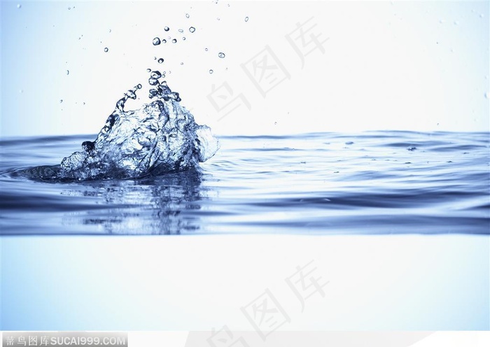 清纯水韵-水滴激起的水花