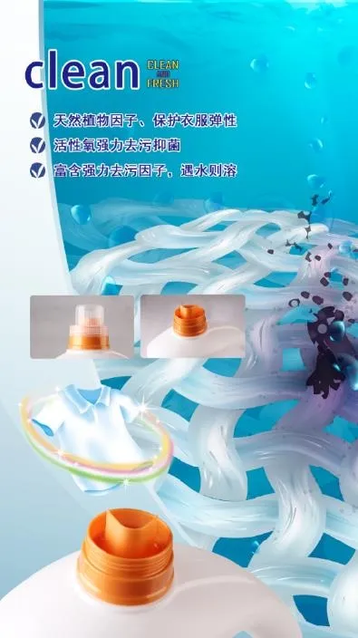 洗衣液海报psd模版下载