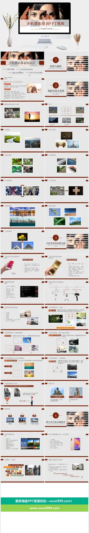 手机摄影PPT模板