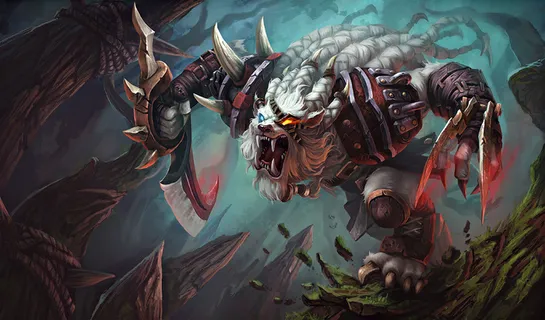 英雄联盟人物雷恩加尔-老版狮子狗