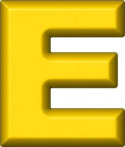 字母E PNG免抠(256x300)