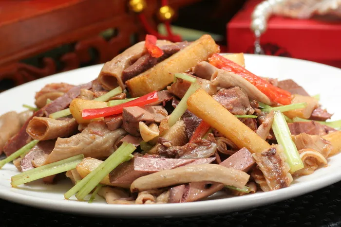 土豆炒羊杂 (7)