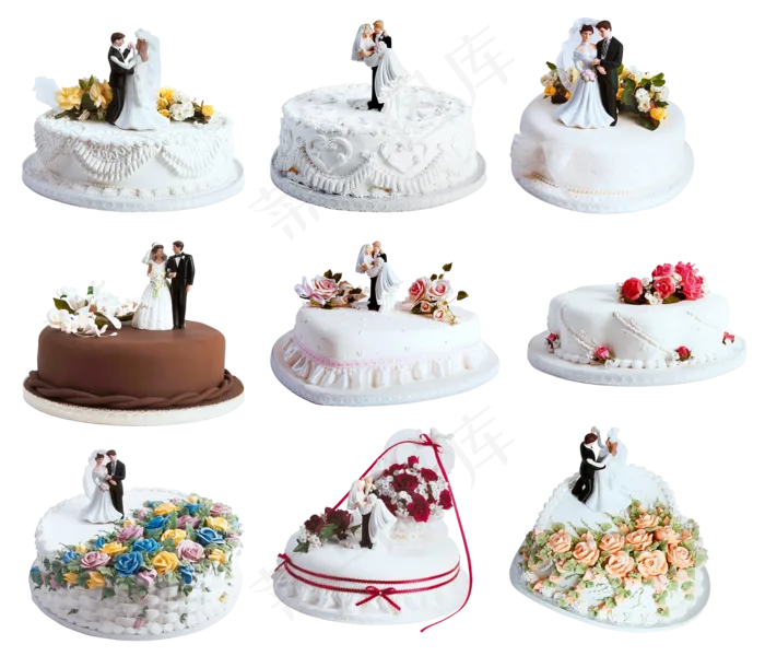 免抠结婚蛋糕生日蛋糕实物摄影