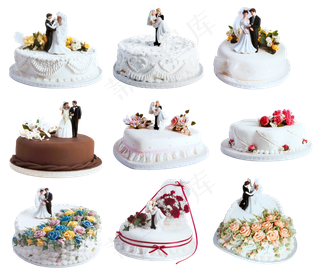 免抠结婚蛋糕生日蛋糕实物摄影