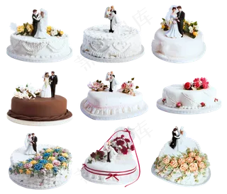 免抠结婚蛋糕生日蛋糕实物摄影