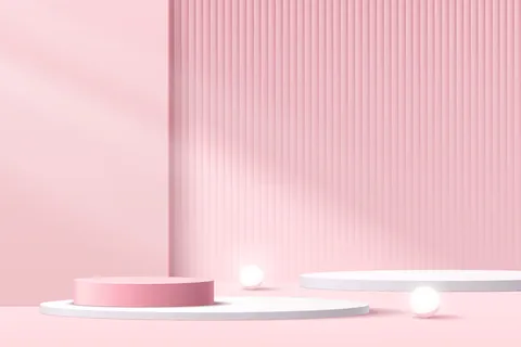 电商粉色产品展示台素材 电商粉色产品展示台素材