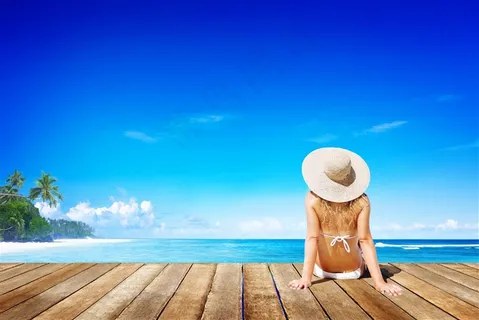 创意海滩度假广告背景素材 创意海滩度假广告背景素材