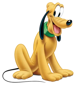 黄色小狗卡通简笔素材