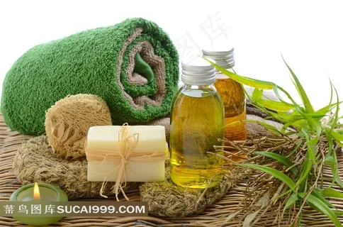 女人美容保健元素