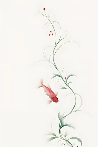 国风鱼插画