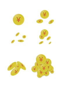 金币免抠黄色堆叠钱