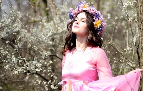 花造型美女图片 花造型美女图片
