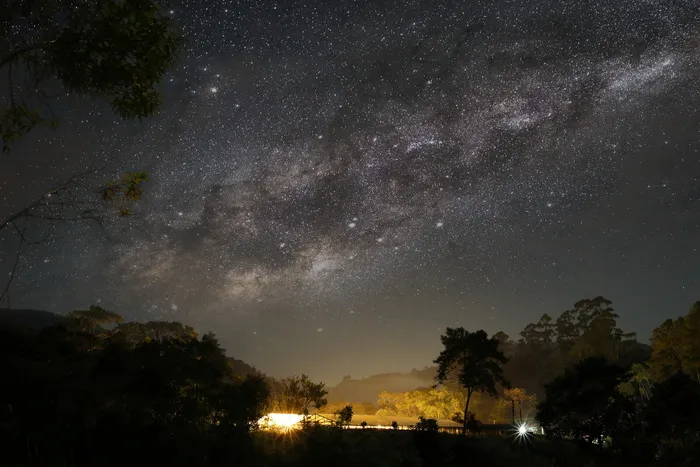 黑夜星空唯美图片