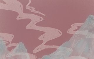 中国风复古国潮神话敦煌插画图案纸纹理肌理背景PSD设计模板素材