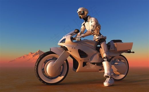 人工智能机器人3D渲染科幻海报超高清图片