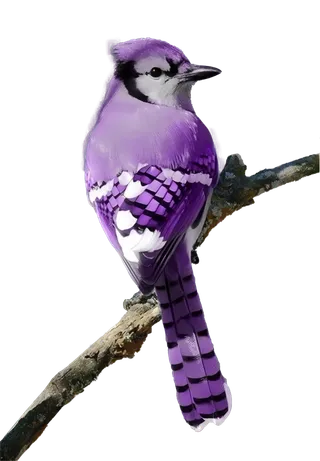 鸟类冠紫鸦免抠图
