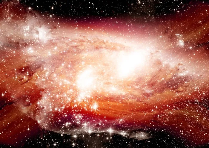 粉色淡雅纯色星空星系图片
