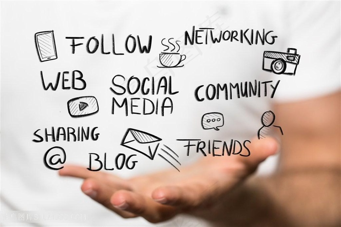 网络商务手绘图标高清