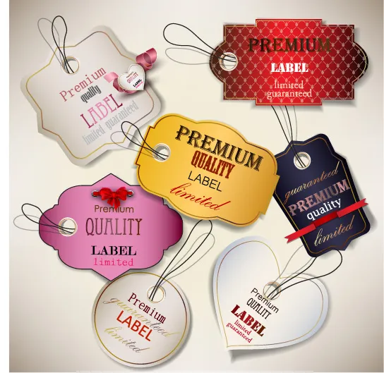 免抠标志挂牌标签eps,ai矢量模版下载
