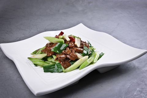 CXC03843青蒜炒羊片68元、例