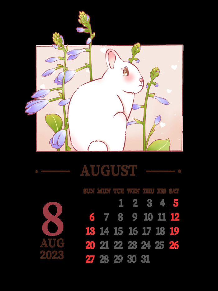 8月psd模版下载