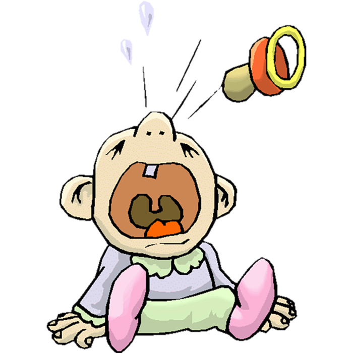 孩子哭泣卡通