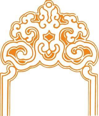 古色古香古典古风花纹边框纹路矢量图