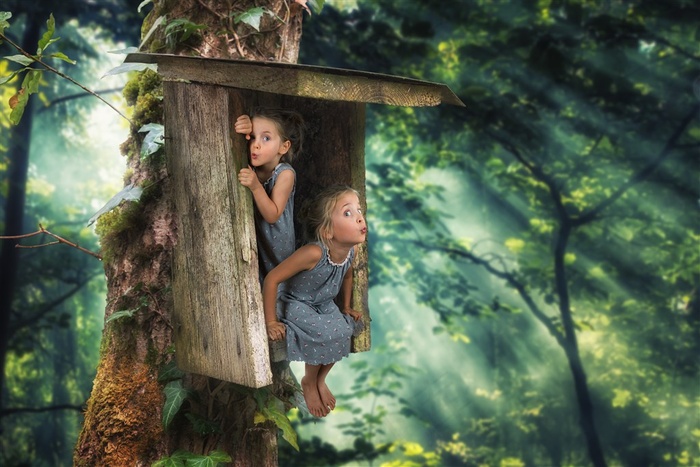 创意儿童写真广告素材高清图片