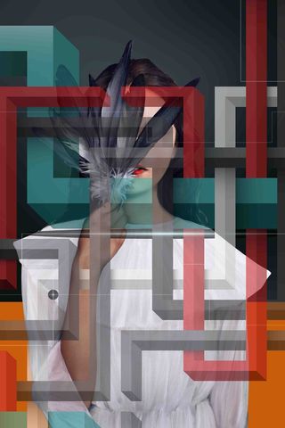 北欧美女装饰画 