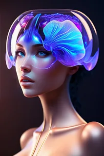 人脑机器人人类终极形态概念图