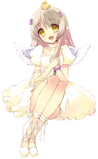 女孩天使卡通素材