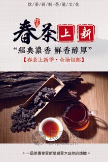新茶上市茶文化茶庄茶馆新茶上市春茶上新海报模板PSD设计素材