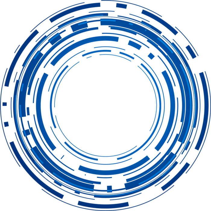 圆形蓝色网络科技科技kv主视觉素材